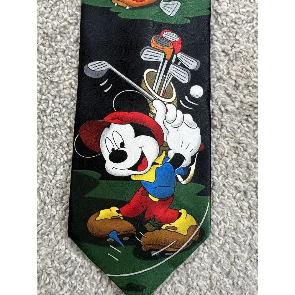 Vintage Disney Mickey Unlimited Golf Tie MMG Corp Saint Louis Made in Korea